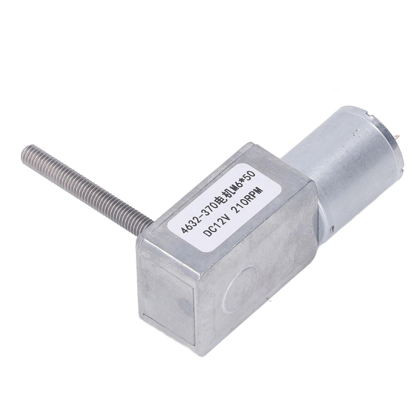 DC Worm Gear Motor M6 X 50mm Aluminum Alloy Brass Reversible DC Reduction Motor for Window Opener
DC Worm Gear Motor M6 X 50mm Aluminum Alloy Brass Reversible DC Reduction Motor for Window Opener