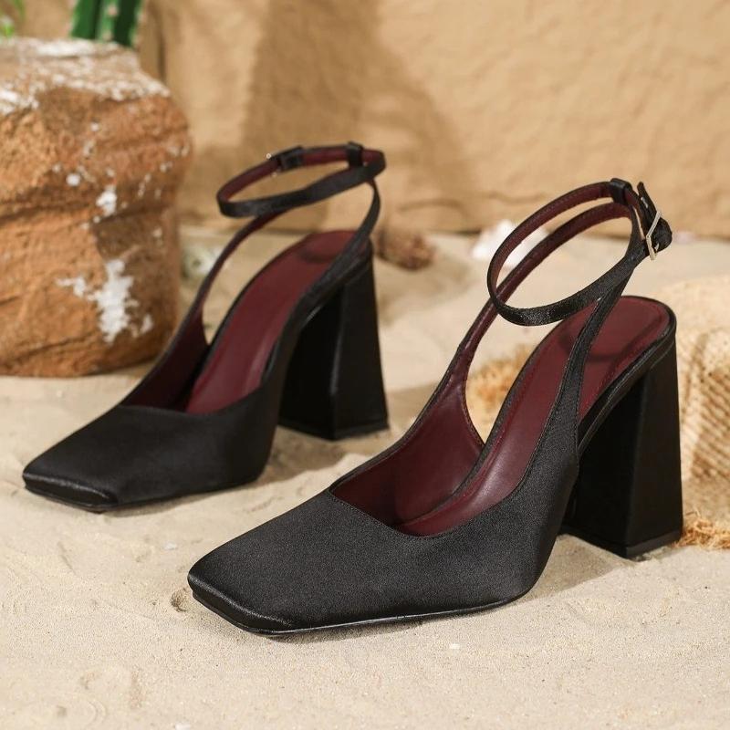 Luxury Satin Women Pumps Chunky High Heels Square Toe Ankle Strap Elegant Party Wedding Shoes Dress Thick Heel Footwear 38 чорний
Luxury Satin Women Pumps Chunky High Heels Square Toe Ankle Strap Elegant Party Wedding Shoes Dress Thick Heel Footwear 38 чорний