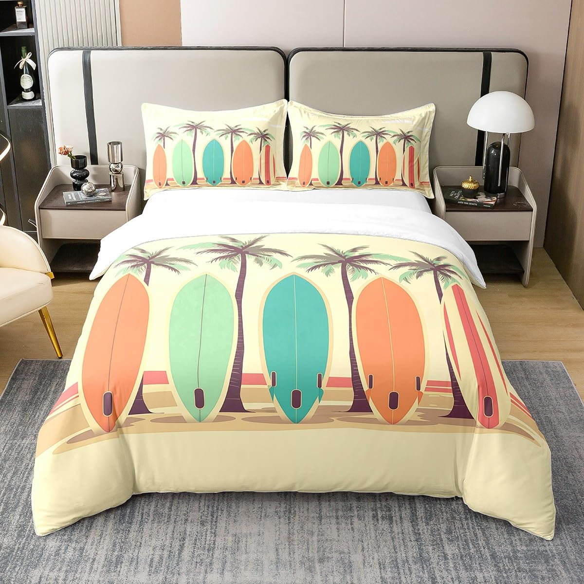 Surf Duvet Cover for Kids Teens Quilt Cover Queen King Size Lightweight Down Room Decor 2 Pillowcases 1 Duvet Cover No Comforter (135x200cm)
Surf Duvet Cover for Kids Teens Quilt Cover Queen King Size Lightweight Down Room Decor 2 Pillowcases 1 Duvet Cover No Comforter (135x200cm)