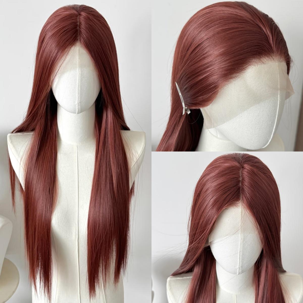 Ashely Caramel Orange Brown 13*4 Lace Front Wig for Woman Red Brown Long Straight Hair Wig High Quality Synthetic Lace Wigs (as the picture,18inches&1pc)
Ashely Caramel Orange Brown 13*4 Lace Front Wig for Woman Red Brown Long Straight Hair Wig High Quality Synthetic Lace Wigs (as the picture,18inches&1pc)