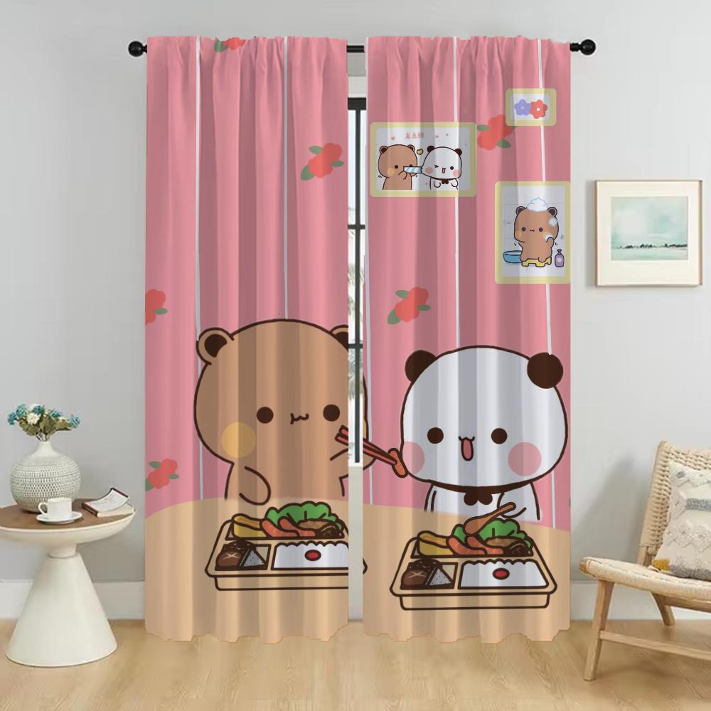 Set Of 2 Curtains Peach Mochi Cat Shades Home Interior Living Room Curtain Partition Tulle Bedroom Light Blocking Polyester Ideal For Sitting W100*H130(CM)-Grommet top&2PCS
Set Of 2 Curtains Peach Mochi Cat Shades Home Interior Living Room Curtain Partition Tulle Bedroom Light Blocking Polyester Ideal For Sitting W100*H130(CM)-Grommet top&2PCS