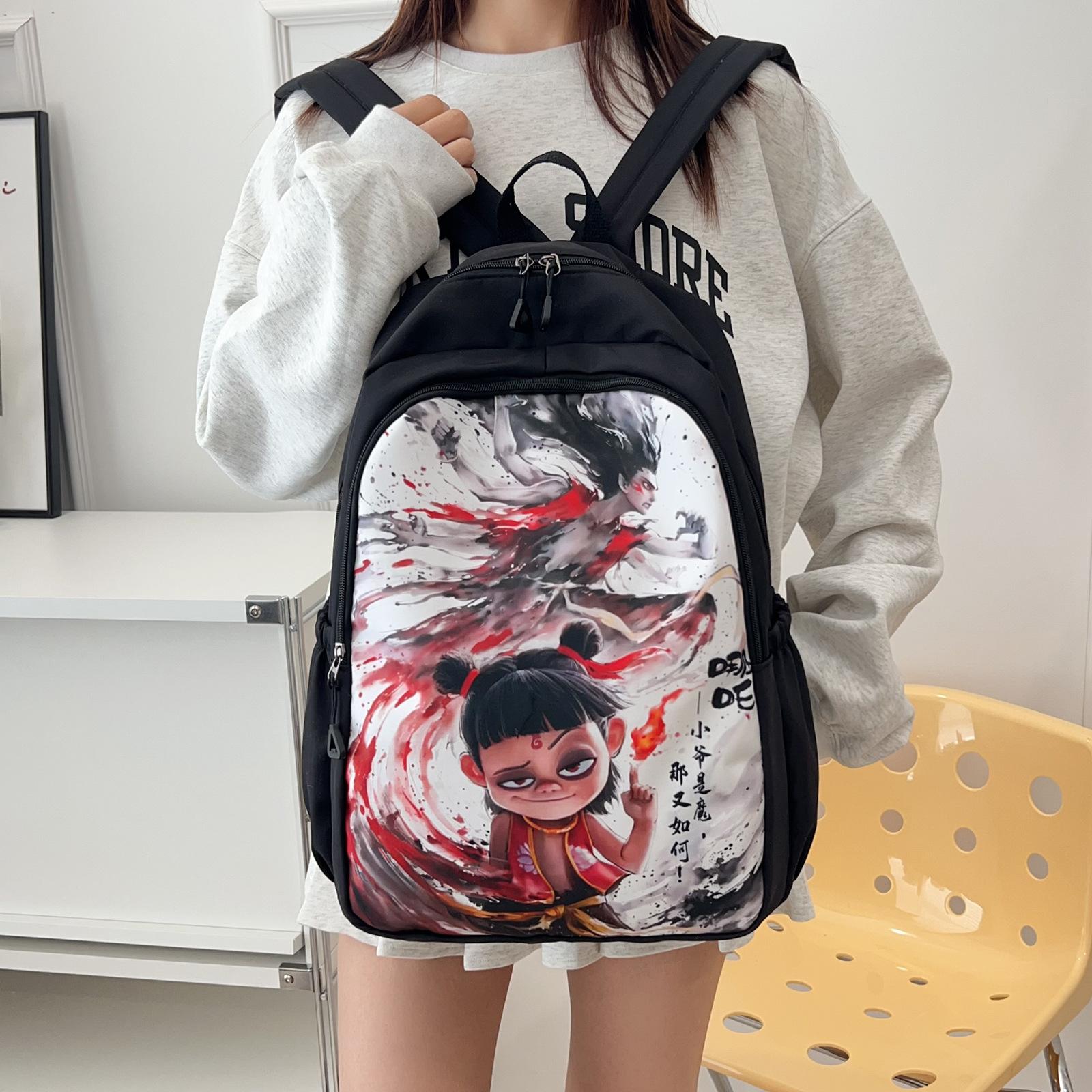 Nezha schoolbag for boys, Nezha s devil boy, making havoc with the sea, primary school students in grades 12, 3 to 6, reduce the burden and protect
Nezha schoolbag for boys, Nezha s devil boy, making havoc with the sea, primary school students in grades 12, 3 to 6, reduce the burden and protect