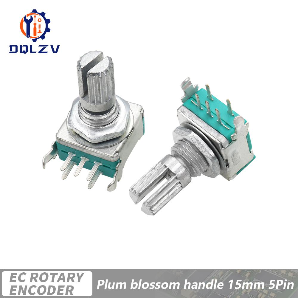 Right Angle EC11 360 Degree Rotary Encoder with switch Audio Digital Potentiometer 15MM 20MM 5PIN Push button Coding knob 1PCS
Right Angle EC11 360 Degree Rotary Encoder with switch Audio Digital Potentiometer 15MM 20MM 5PIN Push button Coding knob 1PCS
