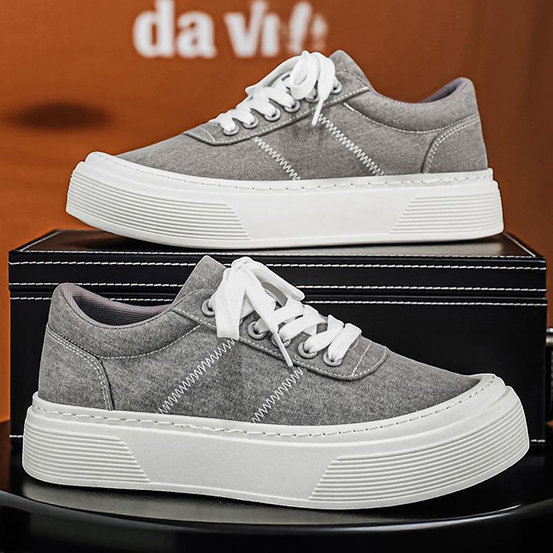 New Men s Classic Four Seasons Fashion Low Top Canvas Skateboarding Shoes Comfortable Soft Sole Sneakers 44 сірий
New Men s Classic Four Seasons Fashion Low Top Canvas Skateboarding Shoes Comfortable Soft Sole Sneakers 44 сірий