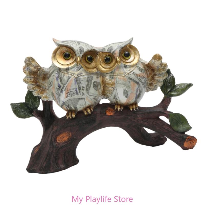 Handcrafts Owl Sculpture Water Transfer Pattern Owl Perching On Tree Branch Resins Figurine Ornament for Collectors
Handcrafts Owl Sculpture Water Transfer Pattern Owl Perching On Tree Branch Resins Figurine Ornament for Collectors