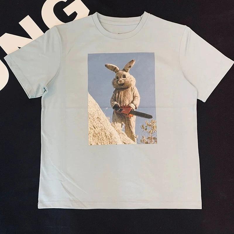 European Style High Street Emo Horror Electric Saw Rabbit Tshirt for Couples Loosefitting Base Layer Shirt Ins Fashion Item M
European Style High Street Emo Horror Electric Saw Rabbit Tshirt for Couples Loosefitting Base Layer Shirt Ins Fashion Item M