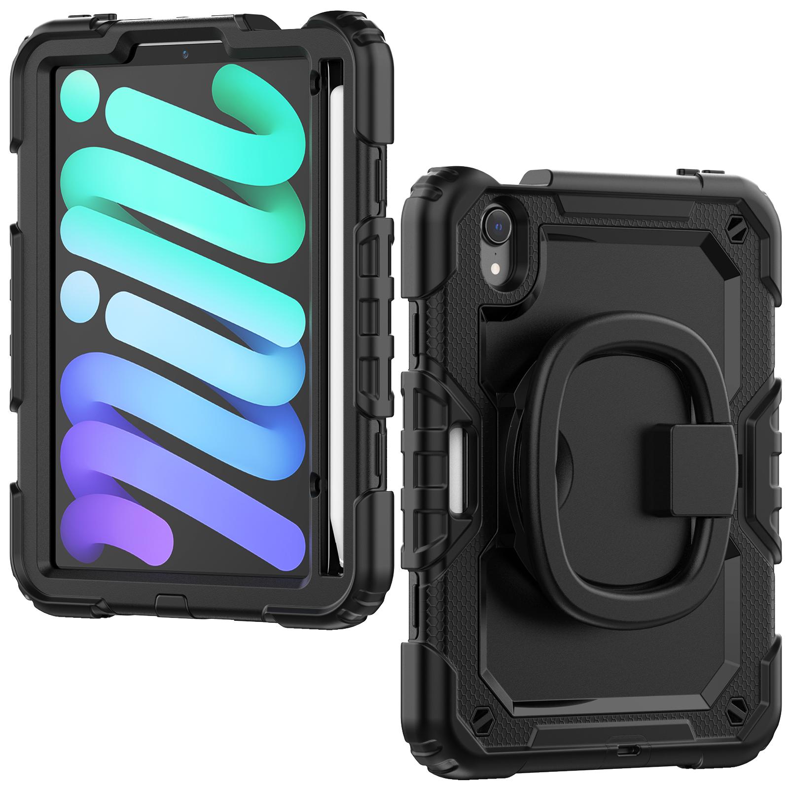 Drop-Proof Case for iPad mini (2024)/mini (2021) Tablet Case PC+Silicone Cover 360-Degree Rotating Kickstand Case with Shoulder Strap Black/Lime PC
Drop-Proof Case for iPad mini (2024)/mini (2021) Tablet Case PC+Silicone Cover 360-Degree Rotating Kickstand Case with Shoulder Strap Black/Lime PC