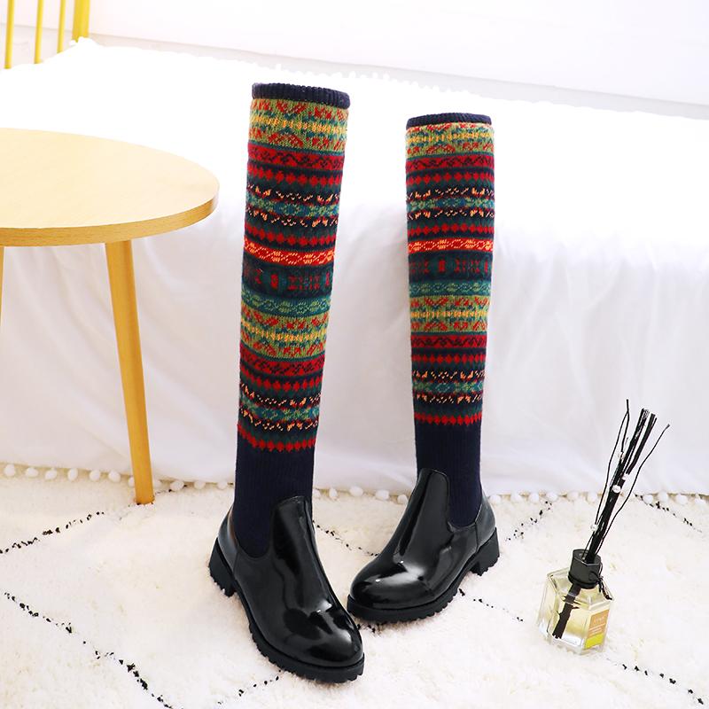 Q/Осенне-зимние новые длинные сапоги на низком каблуке, женская обувь на толстом каблуке и большой эластичной резинке, шерстяные ботинки
Q/Осенне-зимние новые длинные сапоги на низком каблуке, женская обувь на толстом каблуке и большой эластичной резинке, шерстяные ботинки