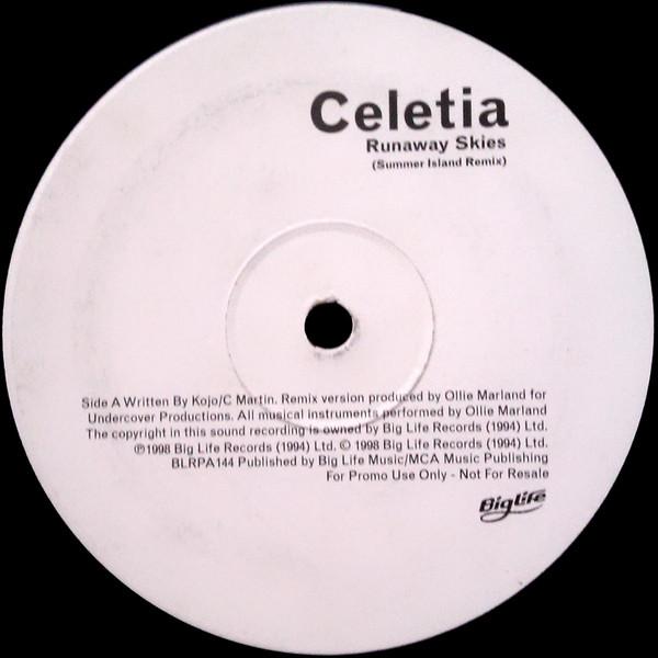 12inch Record CELETIA - Runaway Skies BLRPA144 Big Life 1998 UK Rap & Hip-Hop/R&B Used
12inch Record CELETIA - Runaway Skies BLRPA144 Big Life 1998 UK Rap & Hip-Hop/R&B Used