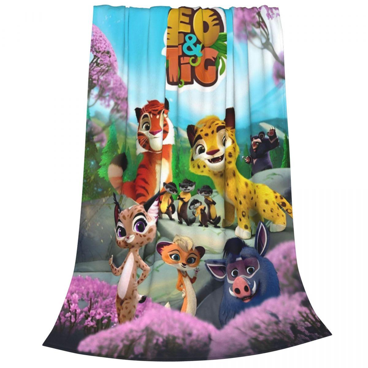 Leo And Tig Cartoon Animal Fuzzy Blanket Cute Kawaii Custom Throw Blankets for Bed Sofa Couch 150*125cm 30x40in
Leo And Tig Cartoon Animal Fuzzy Blanket Cute Kawaii Custom Throw Blankets for Bed Sofa Couch 150*125cm 30x40in