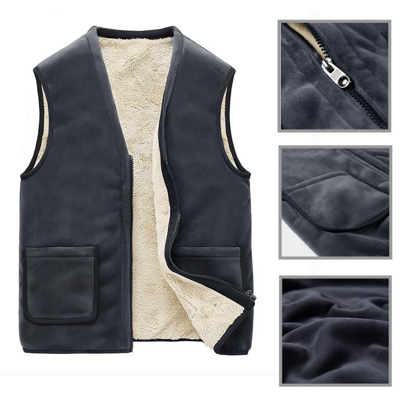 Autumn Winter Men s Plus Velvet Padded Vest Warm Vest 5XL чорний
Autumn Winter Men s Plus Velvet Padded Vest Warm Vest 5XL чорний