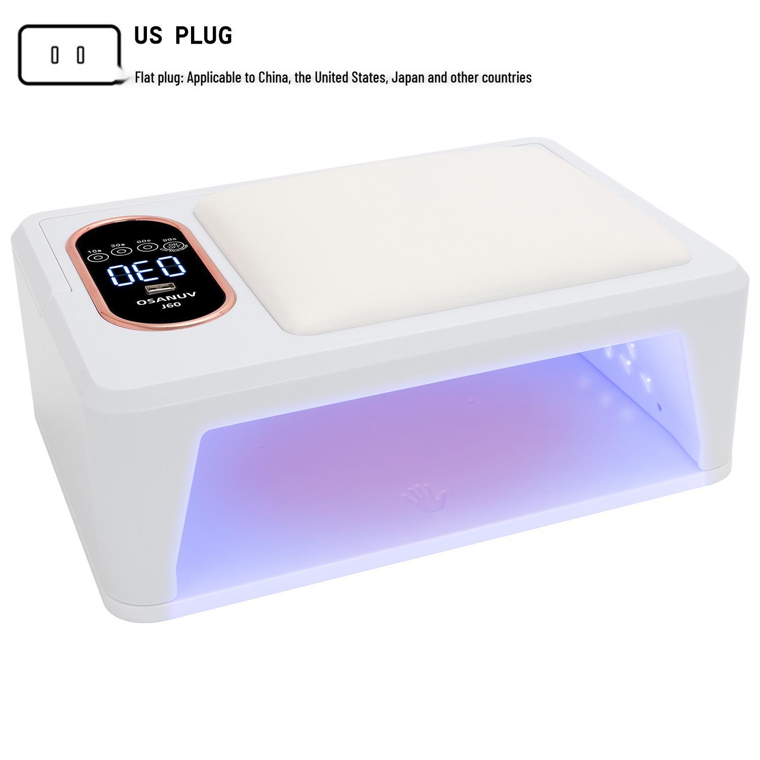 288W Wearable Nail Gel Light with Hand Rest - High Power Fast Drying Nail Polish Baking Lamp for Nail Salons
288W Wearable Nail Gel Light with Hand Rest - High Power Fast Drying Nail Polish Baking Lamp for Nail Salons