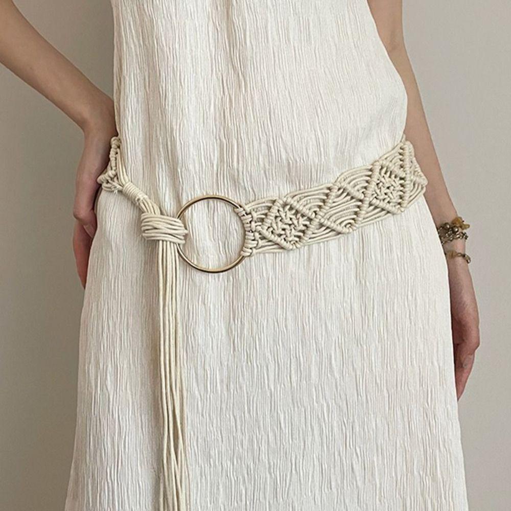 Waistband Bohemian Belt Hollow Tassel Waist Chain Elegant Ethnic Style Belt Daily бежевий
Waistband Bohemian Belt Hollow Tassel Waist Chain Elegant Ethnic Style Belt Daily бежевий