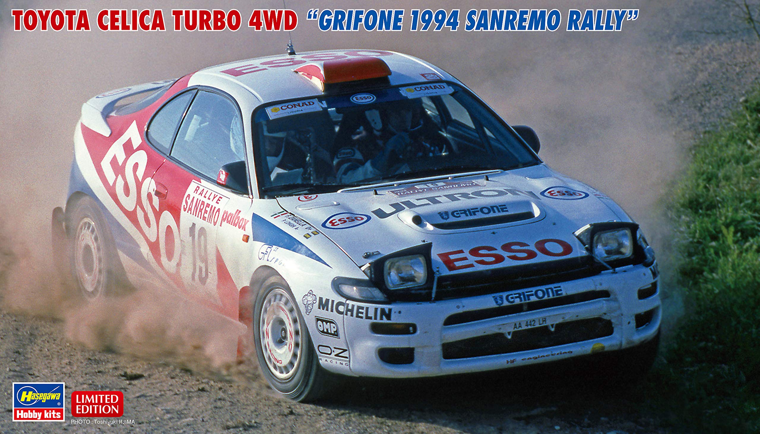 Hasegawa Toyota Celica Turbo 4WD Grifone 1994 Sanremo Rally Пластиковая модель 20466 1/24
Hasegawa Toyota Celica Turbo 4WD Grifone 1994 Sanremo Rally Пластиковая модель 20466 1/24