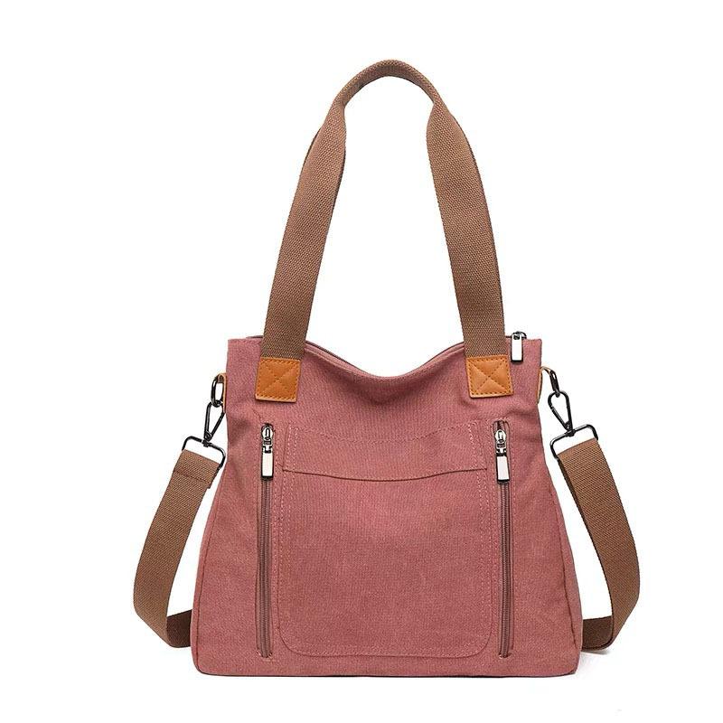 Winter Canvas Handbags Canvas Leather Shoulder Bag For Women Simple Large Capacity Multi-pocket Tote Crossbody Bags bolsa purses
Winter Canvas Handbags Canvas Leather Shoulder Bag For Women Simple Large Capacity Multi-pocket Tote Crossbody Bags bolsa purses