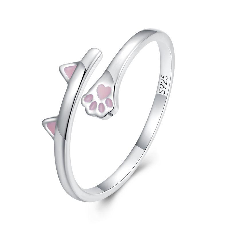 925 Silver Cat Pet Adjustable Rings For Women Animal Dog Open Ring Family Daughter Birthday Jewelry Girl Gift
925 Silver Cat Pet Adjustable Rings For Women Animal Dog Open Ring Family Daughter Birthday Jewelry Girl Gift