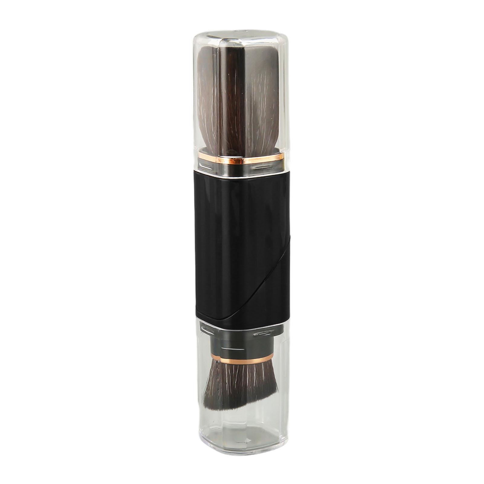 Powder Brush Black Rotating Handle Retractable Dual Ended Portable Soft Bristles Foundation Brush
Powder Brush Black Rotating Handle Retractable Dual Ended Portable Soft Bristles Foundation Brush