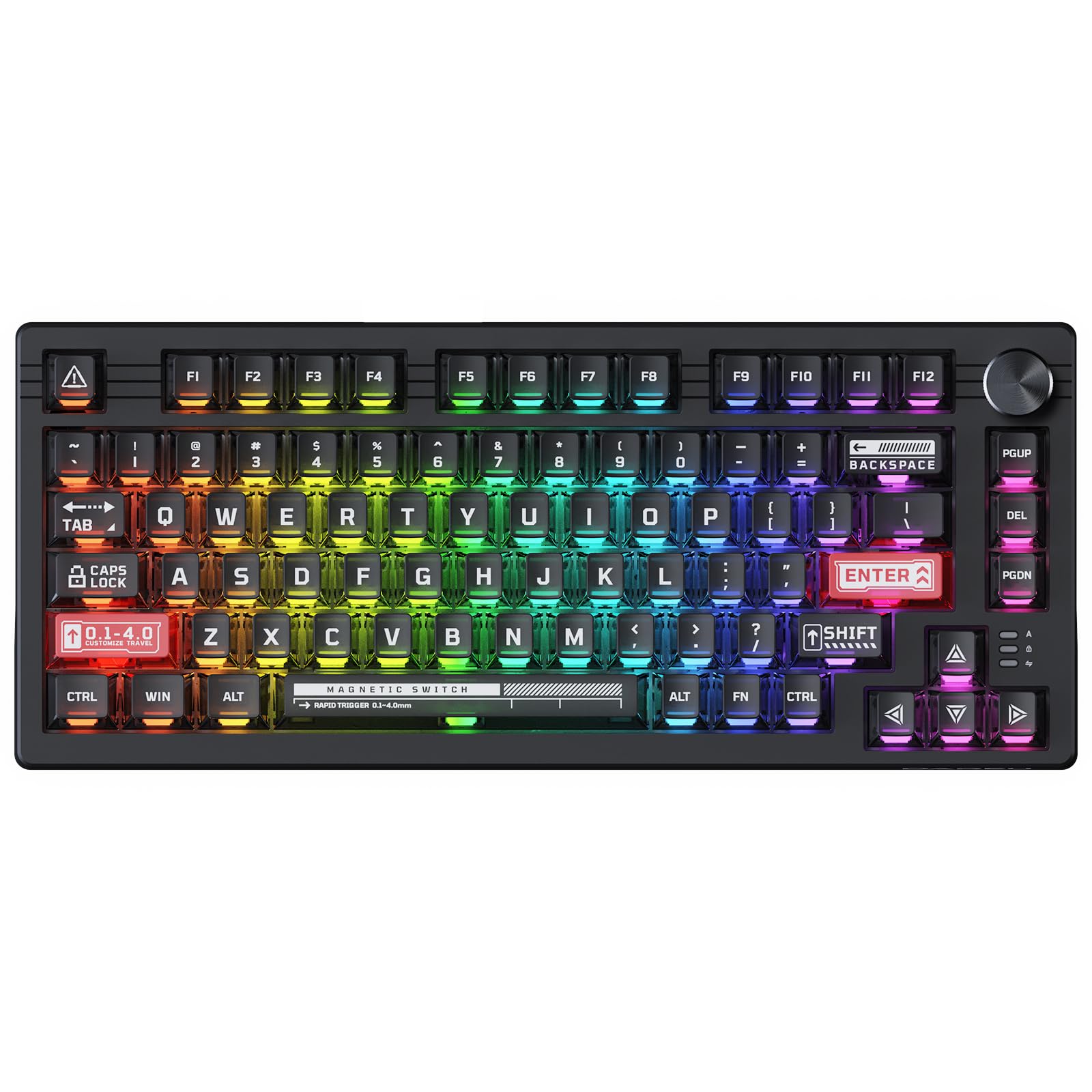 DAREU EK75RT Gaming Keyboard with Rapid Trigger Magnetic Switch Adjustable Actuation Tenkeyless TKL Wired USB English Layout RGB Volume Adjustment чорний
DAREU EK75RT Gaming Keyboard with Rapid Trigger Magnetic Switch Adjustable Actuation Tenkeyless TKL Wired USB English Layout RGB Volume Adjustment чорний