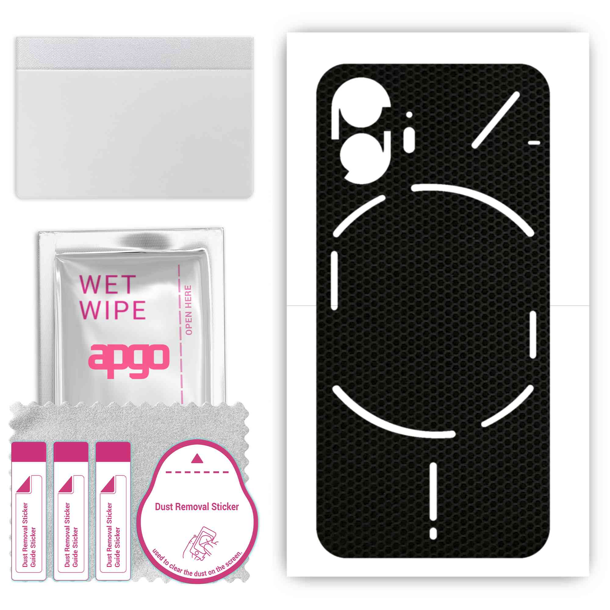 Apgo Protective Skin Sticker для задньої панелі, сумісний із Nothing Phone 2, Wrap Film, Foil, Vinyl - Pattern Matrix
Apgo Protective Skin Sticker для задньої панелі, сумісний із Nothing Phone 2, Wrap Film, Foil, Vinyl - Pattern Matrix