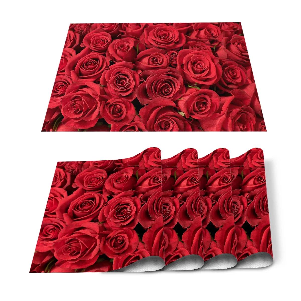 Red Rose Placemat Set Floral Blossom Place Mats for Dining Table, Banquet Flower Romantic Valentine s Day Table Mats 12x18Inch 2pcs 30x45cm
Red Rose Placemat Set Floral Blossom Place Mats for Dining Table, Banquet Flower Romantic Valentine s Day Table Mats 12x18Inch 2pcs 30x45cm