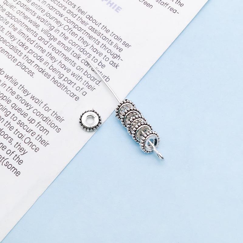 Retro Antique Tibetan Silver Spacer Beads for DIY Jewelry - Large Hole Alloy Beads for Bracelets & Necklaces
Retro Antique Tibetan Silver Spacer Beads for DIY Jewelry - Large Hole Alloy Beads for Bracelets & Necklaces
