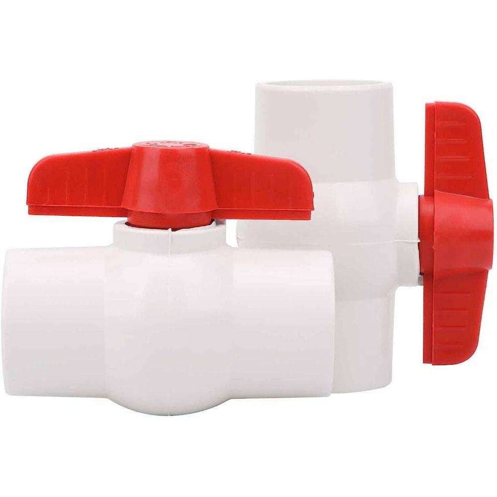 2Pcs Rated at 150 PSI 1-1/2 Easy to rotate Red Handle Ball Valve PVC Shut-Off Switch Water Valve
2Pcs Rated at 150 PSI 1-1/2 Easy to rotate Red Handle Ball Valve PVC Shut-Off Switch Water Valve