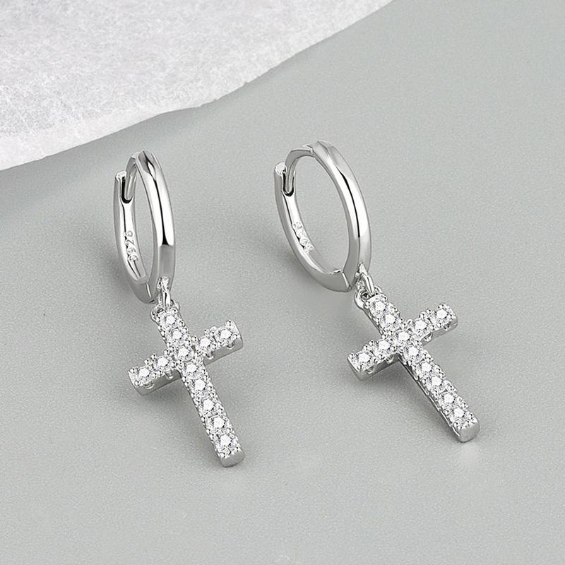 Fashion Silver Color Cross Zircon Pendant Earrings for Women Men Punk Hip Hop Piercing Personality Earrings Party Jewelry серебряный
Fashion Silver Color Cross Zircon Pendant Earrings for Women Men Punk Hip Hop Piercing Personality Earrings Party Jewelry серебряный