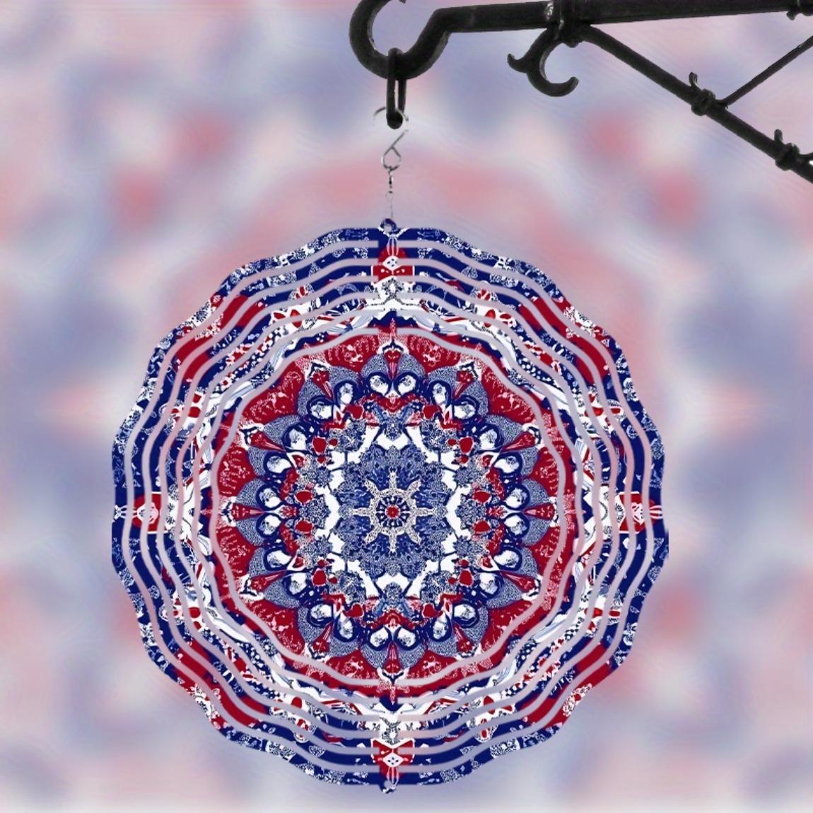 3D Spinning Metal Wind Chime Colorful Hanging Decor for Garden Window Yard Outdoor Decoration Rotating Mandala Art Wind Spinner 01A
3D Spinning Metal Wind Chime Colorful Hanging Decor for Garden Window Yard Outdoor Decoration Rotating Mandala Art Wind Spinner 01A