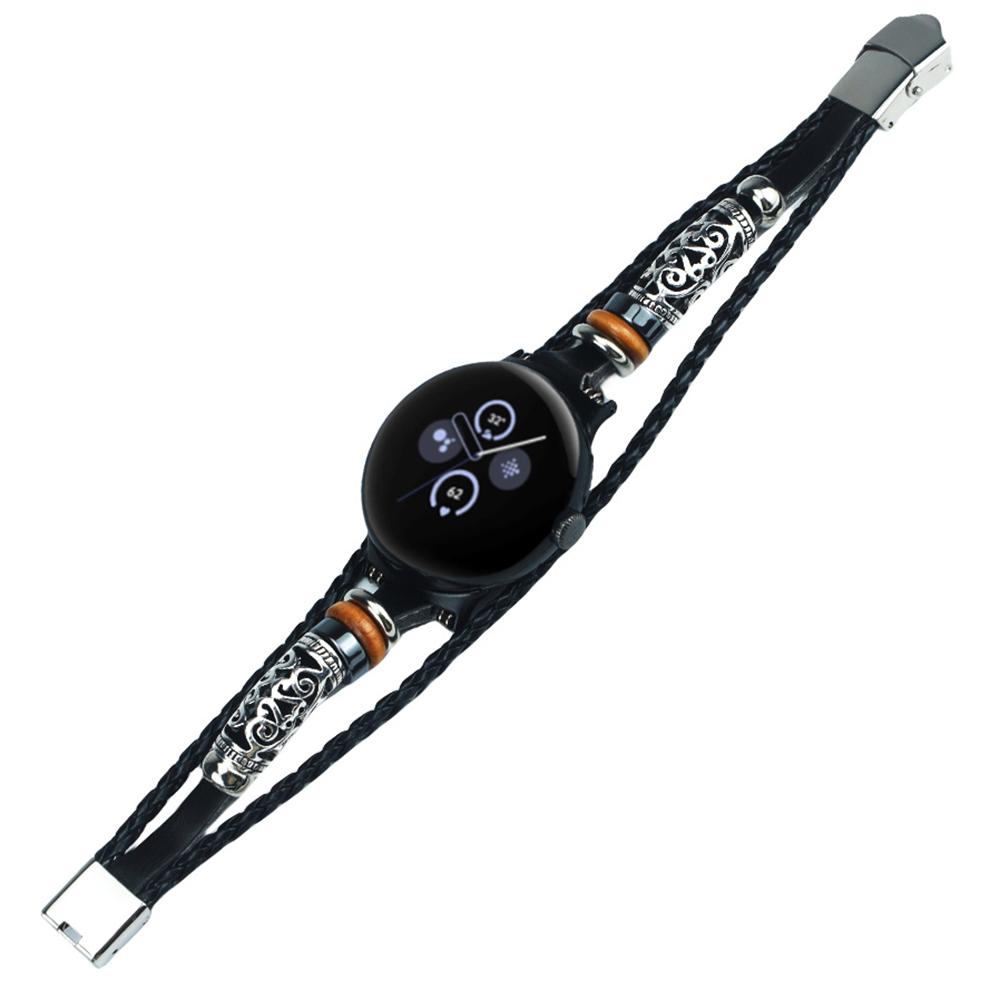 For Google Pixel Watch 3 41mm/Watch 2/Pixel Watch Ethnic Braided Leather Watch Strap Beads Wrist Band Brown
For Google Pixel Watch 3 41mm/Watch 2/Pixel Watch Ethnic Braided Leather Watch Strap Beads Wrist Band Brown