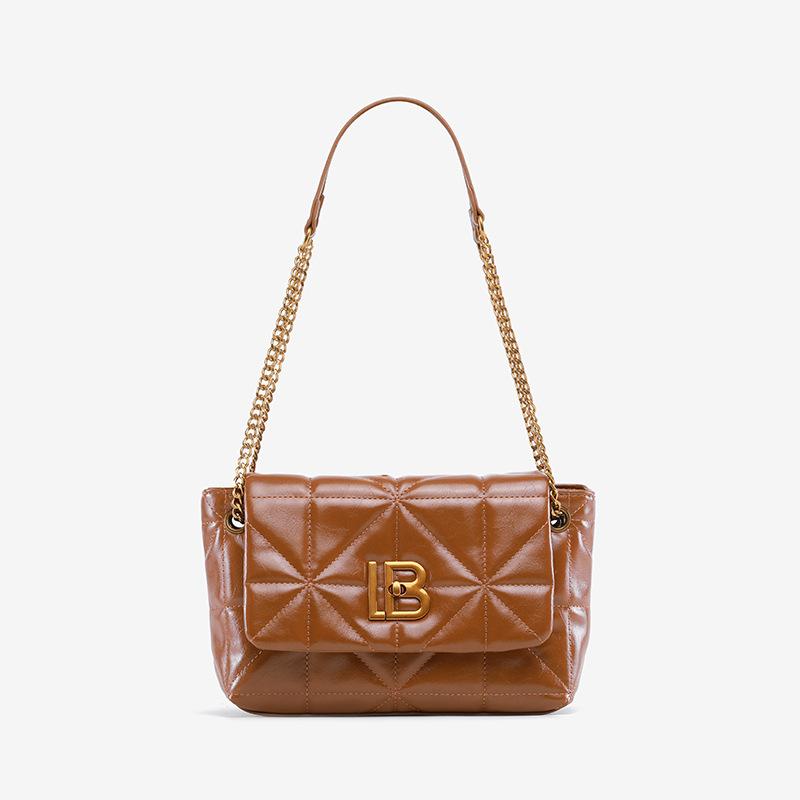 Premium sense rhombus chain bag women s new autumn and winter retro fashion foreign style leather commuter shoulder small square bag коричневый
Premium sense rhombus chain bag women s new autumn and winter retro fashion foreign style leather commuter shoulder small square bag коричневый
