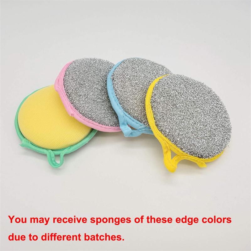 5PCS Double Sided Scrub Cleaning Sponges For Round Dishes Non-Scratch Microfiber Sponge Non Stick Pot Dishwashing Kitchen Tools
5PCS Double Sided Scrub Cleaning Sponges For Round Dishes Non-Scratch Microfiber Sponge Non Stick Pot Dishwashing Kitchen Tools