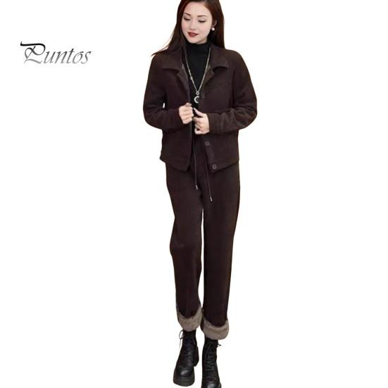 Комплект из 2 предметов: пальто и брюки, толстая плюшевая подкладка, однобортный пиджак с отложным воротником и длинными рукавами, эластичный пояс на завязках, зимний теплый брючный костюм L кофейный
Комплект из 2 предметов: пальто и брюки, толстая плюшевая подкладка, однобортный пиджак с отложным воротником и длинными рукавами, эластичный пояс на завязках, зимний теплый брючный костюм L кофейный