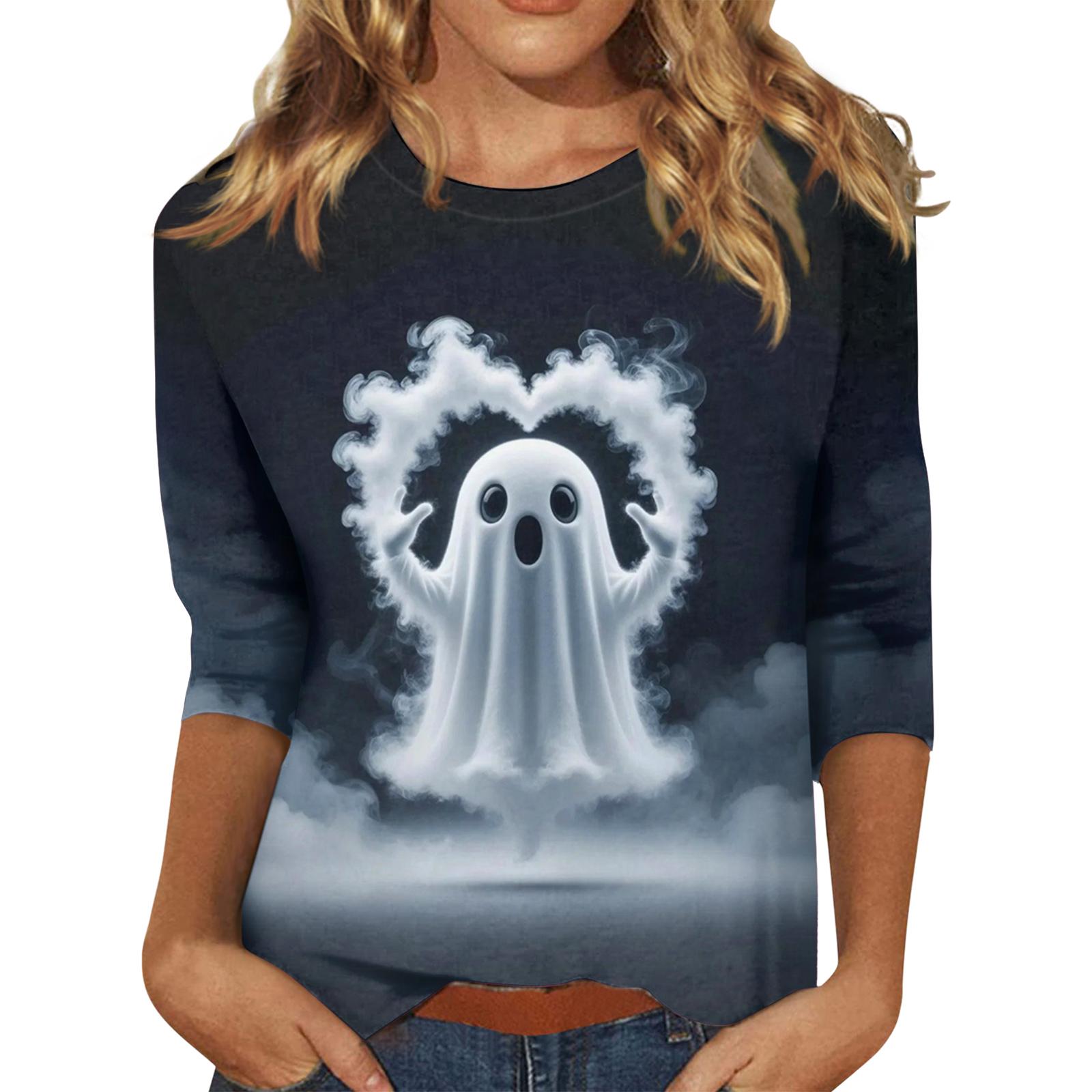 3/4 Sleeve Tops For Women T-Shirt Casual Print Tops T Shirt Round Neck Pullover Blouse S
3/4 Sleeve Tops For Women T-Shirt Casual Print Tops T Shirt Round Neck Pullover Blouse S