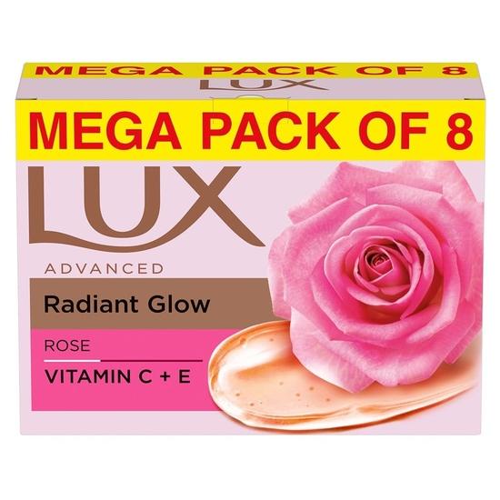 Lux Radiant Glow роза Витамин C & E Для Превосходного Сияния Предложение Упаковка из 8 x 150г
Lux Radiant Glow роза Витамин C & E Для Превосходного Сияния Предложение Упаковка из 8 x 150г