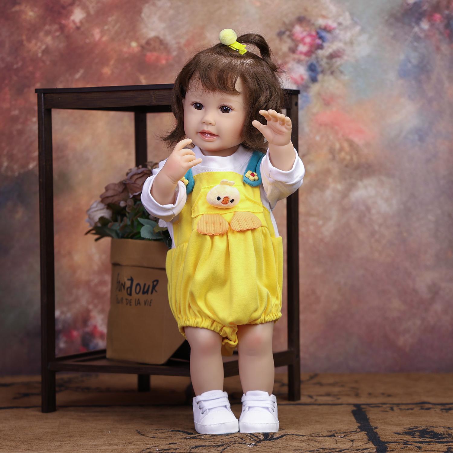 KEIUMI Realistic 55CM Reborn Baby Doll Full Silicone Vinyl 3D Skin Newborn Little Girl Toy Children Gift 22 inch
KEIUMI Realistic 55CM Reborn Baby Doll Full Silicone Vinyl 3D Skin Newborn Little Girl Toy Children Gift 22 inch