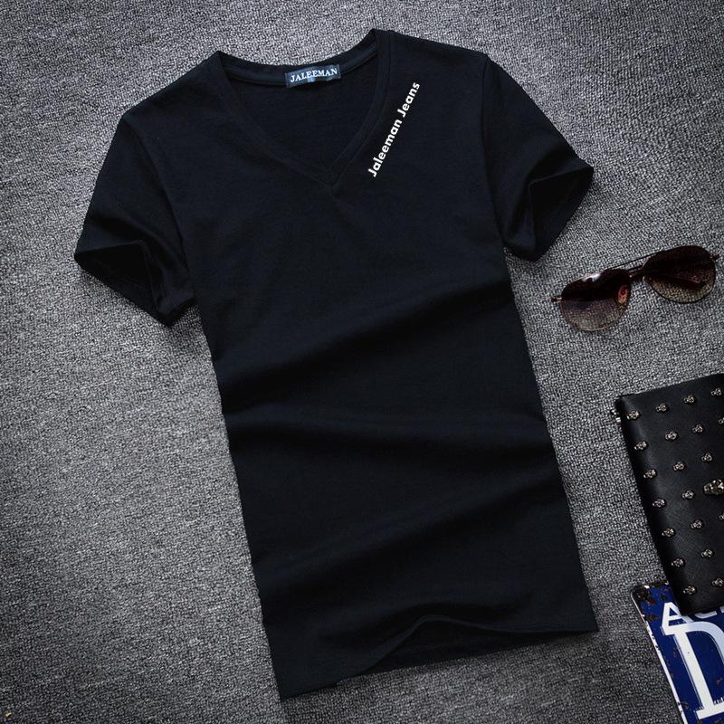 Мужская модная летняя футболка с V-образным вырезом и коротким рукавом S чёрный
Мужская модная летняя футболка с V-образным вырезом и коротким рукавом S чёрный