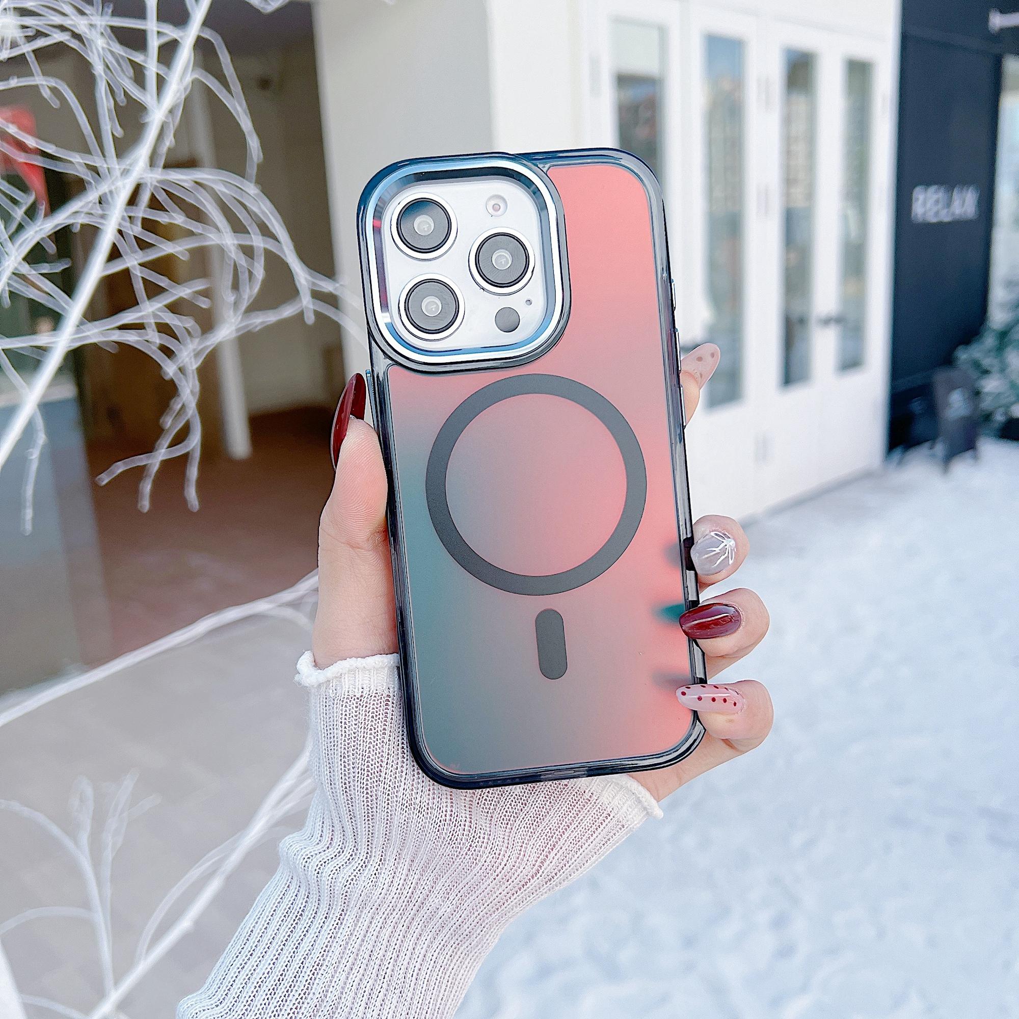 For iPhone 16 Pro Case Compatible with MagSafe Color Changing TPU Phone Back Cover Black
For iPhone 16 Pro Case Compatible with MagSafe Color Changing TPU Phone Back Cover Black