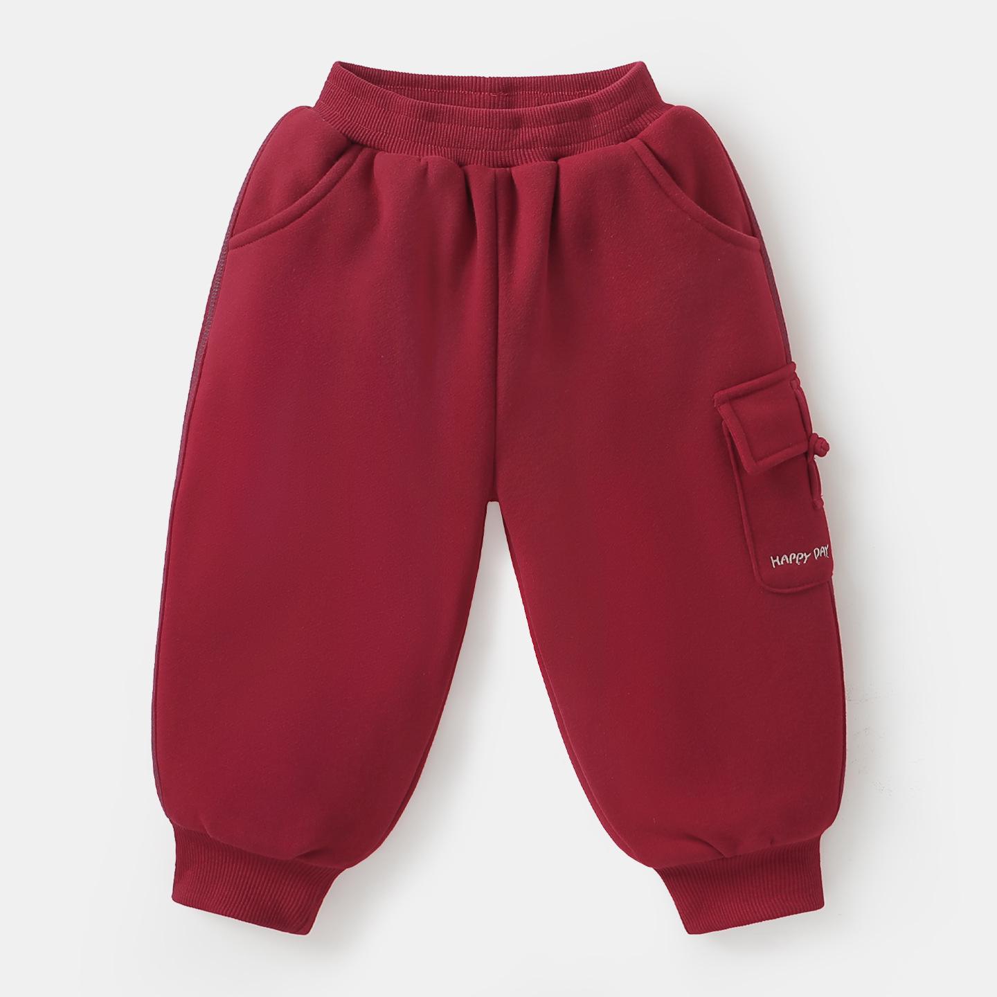 European Boys Fleece-Lined Thick Winter Pants - New Year Style Children s Clothing 90 cm яскраво-червоного кольору
European Boys Fleece-Lined Thick Winter Pants - New Year Style Children s Clothing 90 cm яскраво-червоного кольору