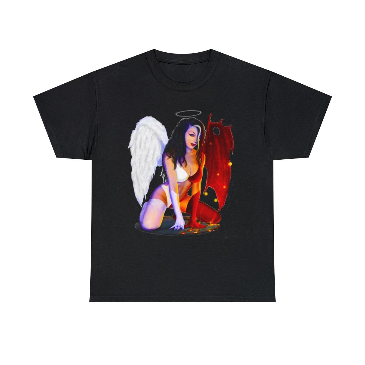 Angel Devil Hot Babe 100% Cotton T-shirt Mens Tees Top Men s Short Sleeve Tee M
Angel Devil Hot Babe 100% Cotton T-shirt Mens Tees Top Men s Short Sleeve Tee M