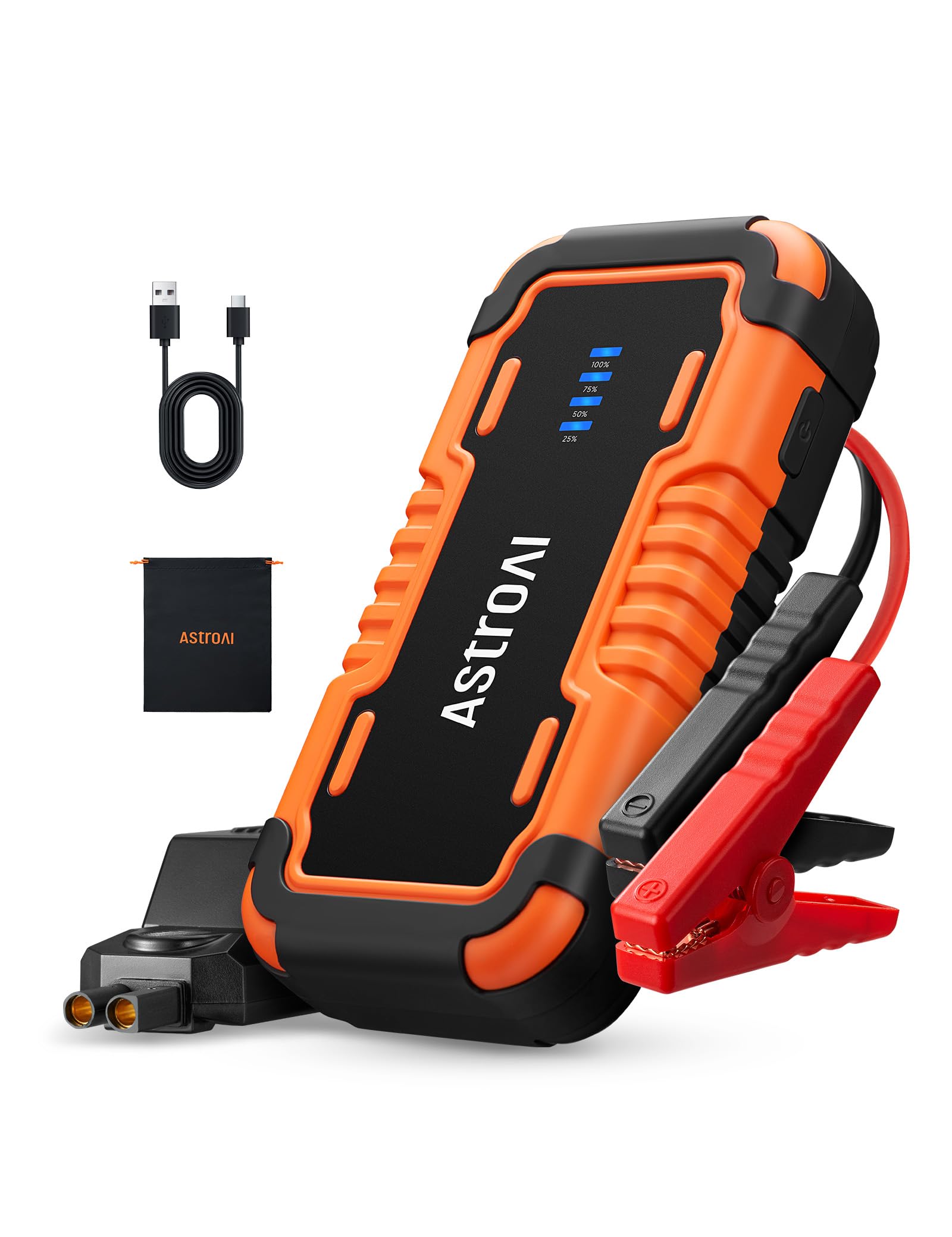 AstroAI P10 Jump Starter, 3000A Peak Current, Car Engine Starter (Supports up to 10.0L Gasoline and 8.0L Diesel Vehicles), 12V, Emergency Starter, 10
AstroAI P10 Jump Starter, 3000A Peak Current, Car Engine Starter (Supports up to 10.0L Gasoline and 8.0L Diesel Vehicles), 12V, Emergency Starter, 10