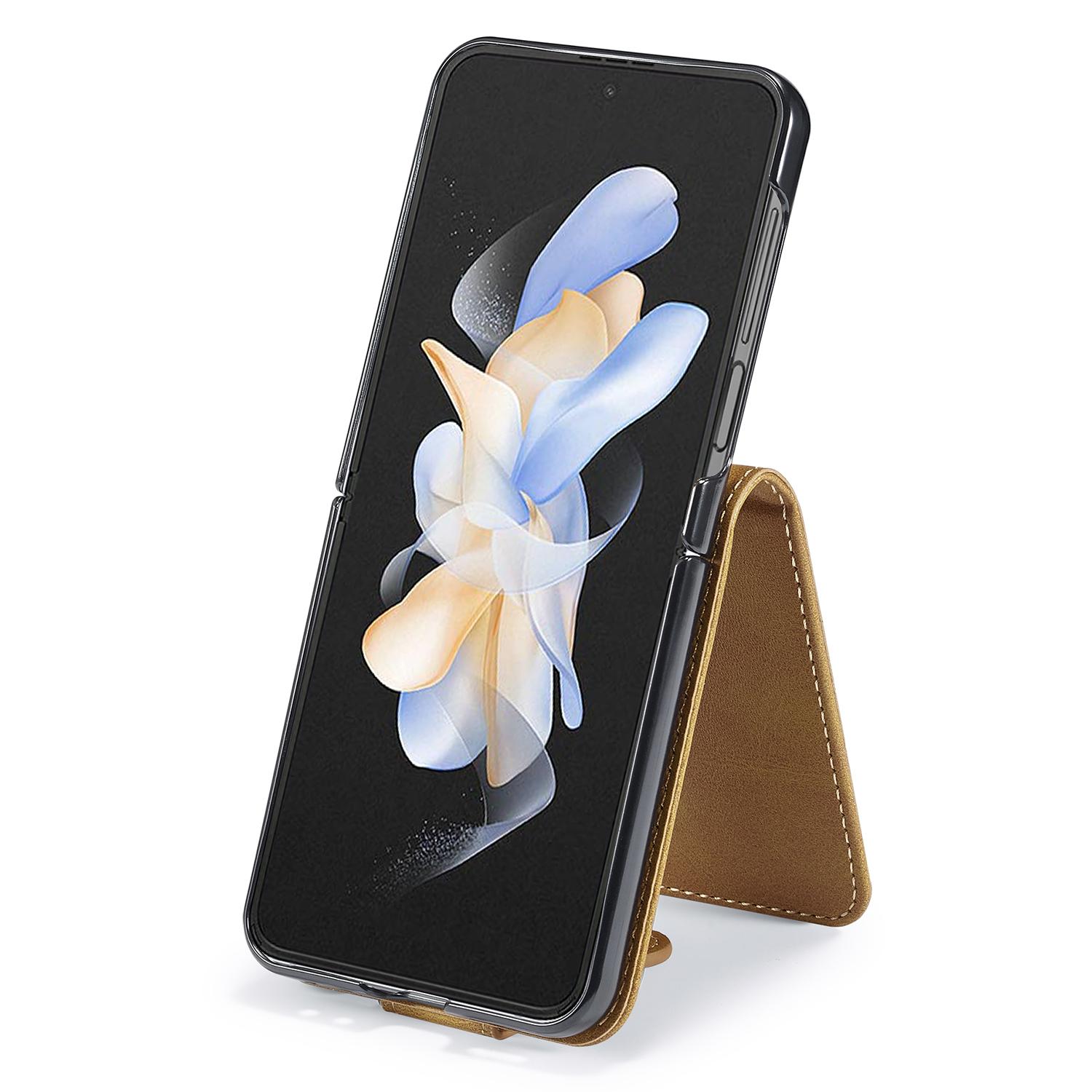 LC.IMEEKE For Samsung Galaxy Z Flip5 5G PU Leather Phone Case Card Holder Calf Texture Stand Cover Brown
LC.IMEEKE For Samsung Galaxy Z Flip5 5G PU Leather Phone Case Card Holder Calf Texture Stand Cover Brown