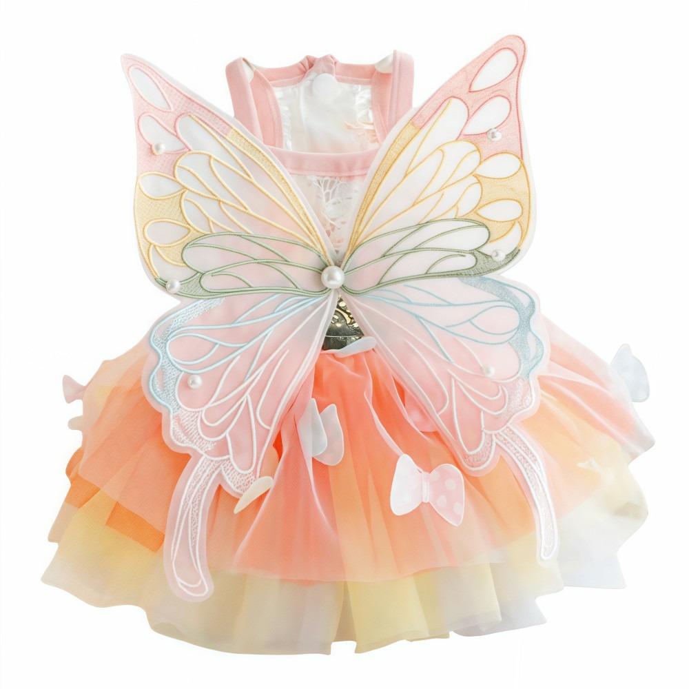 Cute Rainbow Butterfly Cat Dog Dresses Tulle Lace Tutu Princess Dress Breathable Lightweight Pet Sling Dress For Kitten Puppie S
Cute Rainbow Butterfly Cat Dog Dresses Tulle Lace Tutu Princess Dress Breathable Lightweight Pet Sling Dress For Kitten Puppie S