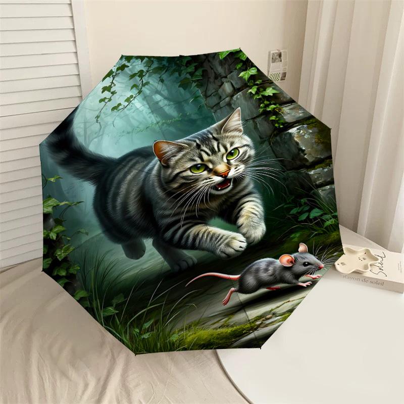 1PC Cat Mouse Umbrella-8-Rib Reinforced, Automatic Open, Lightweight & Durable, Fashion Accessory for Outdoor, J0347
1PC Cat Mouse Umbrella-8-Rib Reinforced, Automatic Open, Lightweight & Durable, Fashion Accessory for Outdoor, J0347