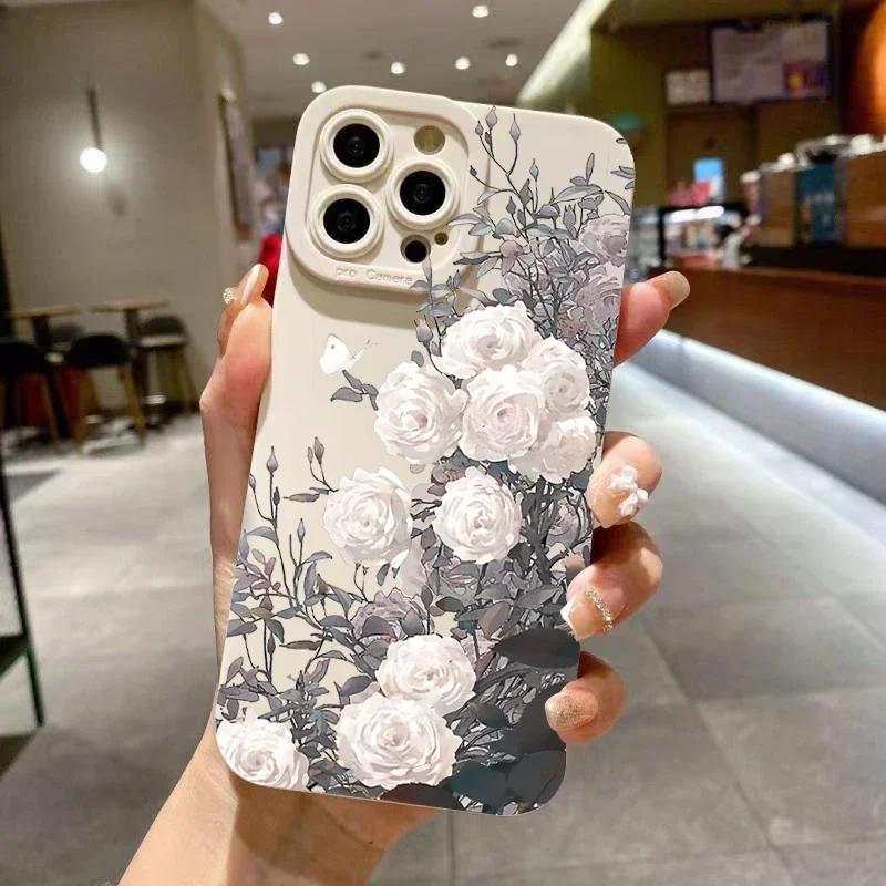 For iPhone 16 15 14 13 12 11 Pro Max Flower Pattern Phone Cover For iPhone XS Max XR X 7 8 14 Plus 15 Matte Soft Silicone Cover iPhone XR
For iPhone 16 15 14 13 12 11 Pro Max Flower Pattern Phone Cover For iPhone XS Max XR X 7 8 14 Plus 15 Matte Soft Silicone Cover iPhone XR