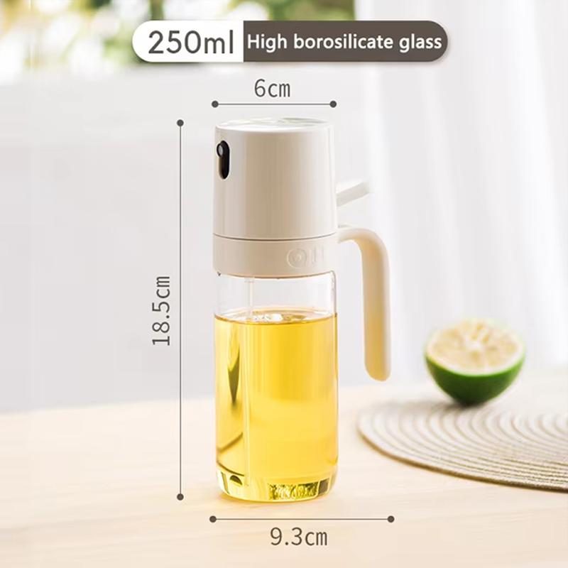 250ml Glass Spray Bottle With Removable And Easy-To-Clean Silicone Sealing Ring To Prevent Leakage And Spray Oil For Cold Dishes
250ml Glass Spray Bottle With Removable And Easy-To-Clean Silicone Sealing Ring To Prevent Leakage And Spray Oil For Cold Dishes