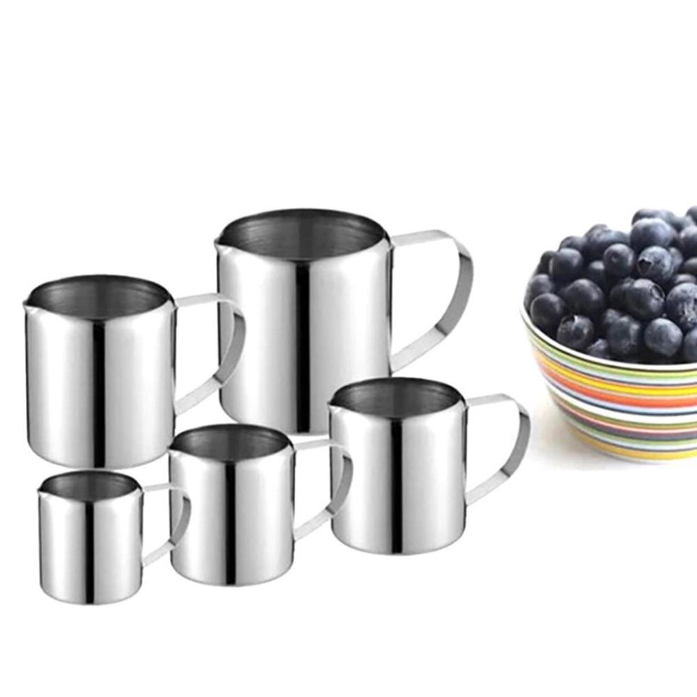Handle Latte Art Stainless Steel Measuring Cup Coffee Cream Pitcher Coffeeware Cup Milk Foam Jug 1 oz
Handle Latte Art Stainless Steel Measuring Cup Coffee Cream Pitcher Coffeeware Cup Milk Foam Jug 1 oz