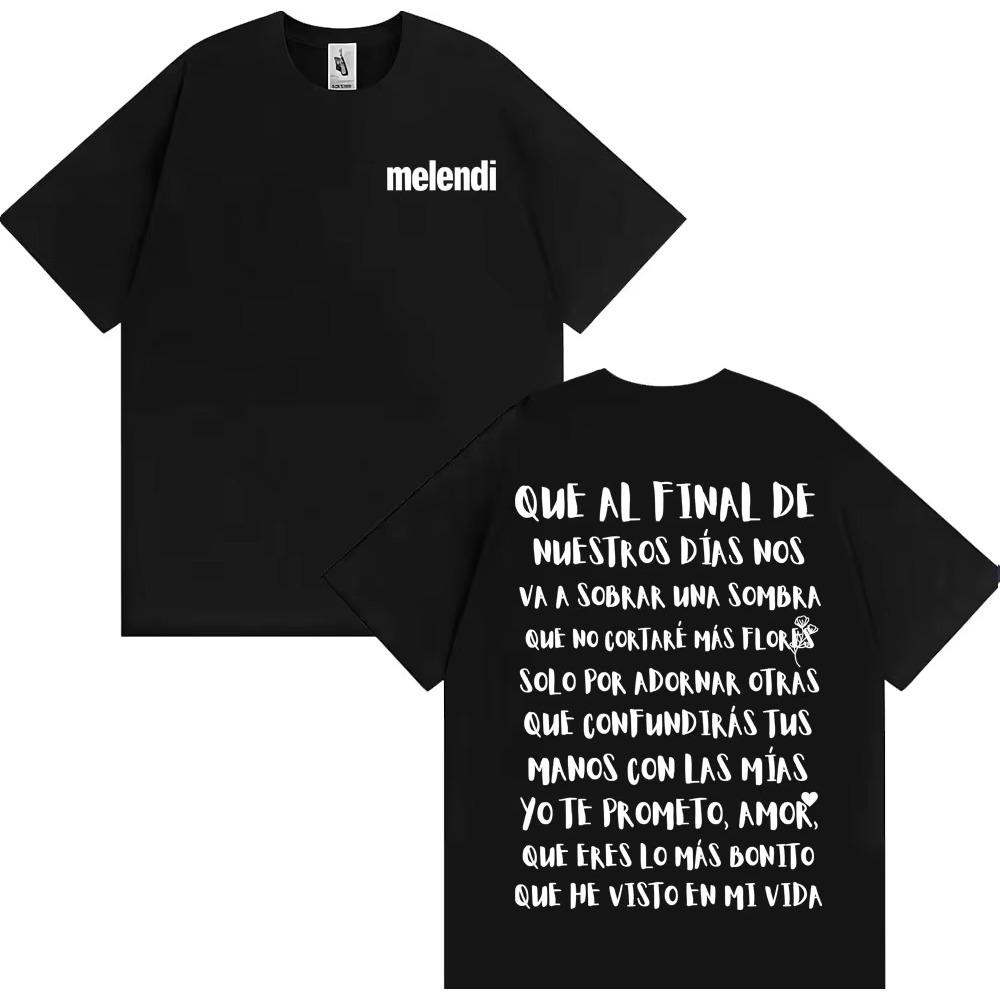Rapper Melendi Jardín Con Enanitos Lyrics Graphic T-shirt Men Clothing Harajuku Trend Punk TShirts S
Rapper Melendi Jardín Con Enanitos Lyrics Graphic T-shirt Men Clothing Harajuku Trend Punk TShirts S