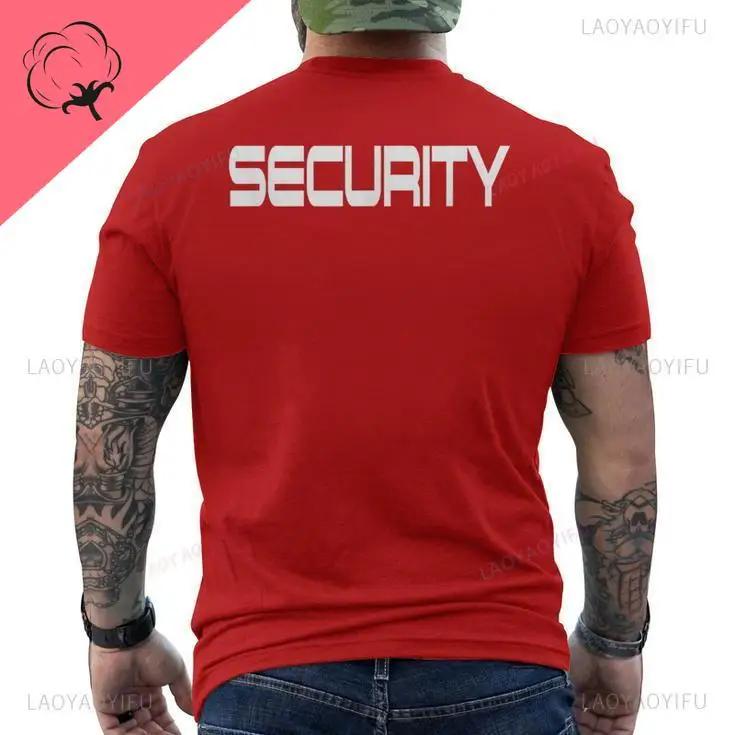 Security Men s T-shirt Event Staff Black Double Sided Top Quality 100% Cotton Casual Short Sleeve Unisex T Shirts Hip Hop Tees 4XL
Security Men s T-shirt Event Staff Black Double Sided Top Quality 100% Cotton Casual Short Sleeve Unisex T Shirts Hip Hop Tees 4XL