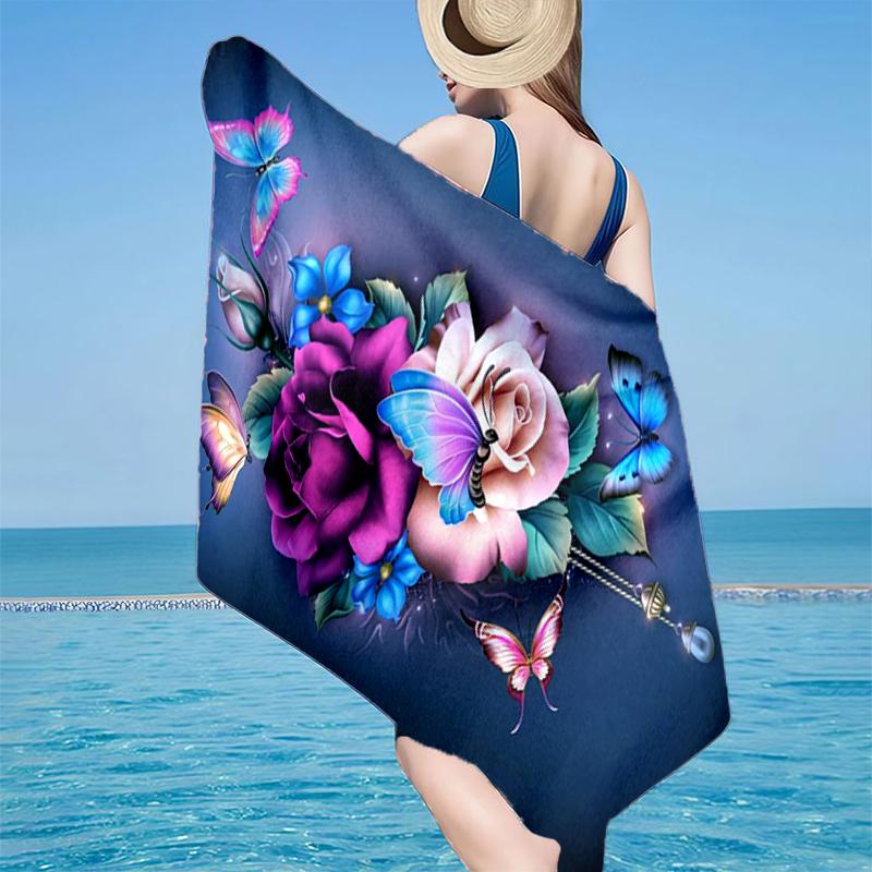 Blue Roses And Butterflies Beach Towel, Super Soft Microfiber, Gift for Her/Him, Birthday, for Pool, Beach, Travel, Home Decor Fan gifts 70cmx140cm(27x55inch)
Blue Roses And Butterflies Beach Towel, Super Soft Microfiber, Gift for Her/Him, Birthday, for Pool, Beach, Travel, Home Decor Fan gifts 70cmx140cm(27x55inch)