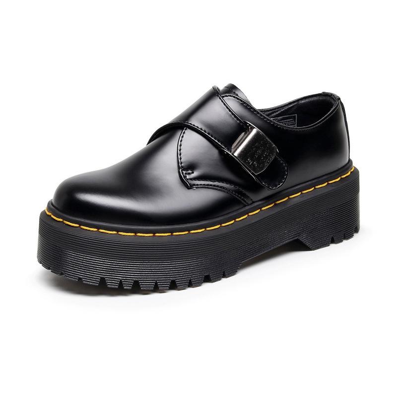 Platform Martin shoes women s buckle leather shoes British style student low 35 чёрный
Platform Martin shoes women s buckle leather shoes British style student low 35 чёрный